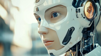 Data analytics automated with AI technology. Businessman use laptop and dashboard for Automating Data Management Analytics and Business Reports with KPI. AI chat bot. Database. Sales. Marketing. 