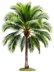 Obraz premium palm tree isolated on white background