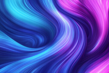 Obraz premium Futuristic Neon Waves with Glowing Abstract Curves, Vibrant Colors, and Digital Art Aesthetics for Modern Design and Dynamic Light Patterns