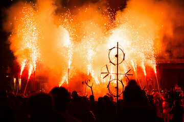 Festivity of San Antonio in Valencia Fire Show