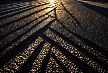 intricate high resolution close textured asphalt surface highlighting varied grain patterns rich texture details, pavement, dark, gray, ground, street