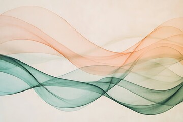 Abstract Flowing Lines Graphic Art