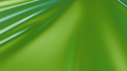 Bold, vibrant green background with flowing lines, creating a dynamic and energetic feel.