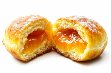 carnival doughnuts with apricot jam