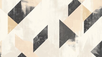 Abstract geometric textile pattern design, neutral tones, wall decor, background
