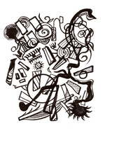 無題（自由・抽象・混沌・個性）ビジュアルアート