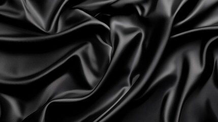 Obraz premium Plain Black Matte Background for Text or Logo Placement