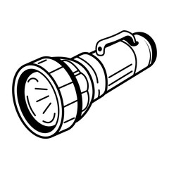 Hand drawn icon of sailor torch