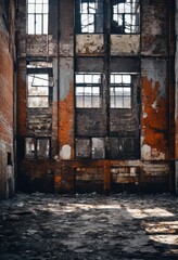 Fototapeta premium industrial backdrop showcasing unique grunge patterns intricate textures muted tones striking visual appeal, design, art, background, aesthetic, vector