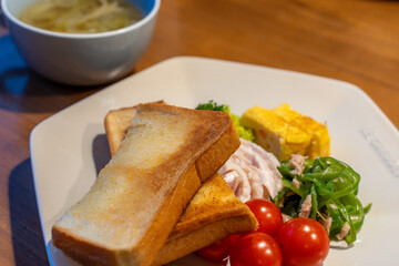 バタートーストのモーニング