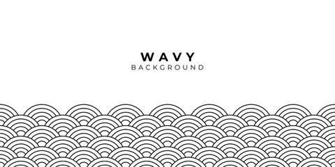 Minimalist Wavy Background Design