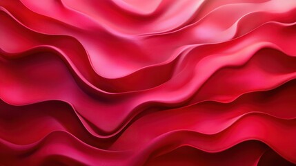 Fototapeta premium Elegant pink and red abstract waves with smooth flowing texture