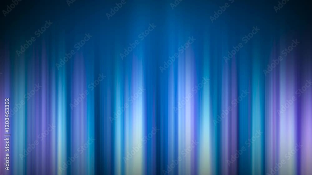 Poster blue animated blurred lines, abstract background animation, 4k seamless loop
