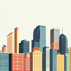 Fototapeta premium City regulations, illustration, cartoon images, minimalist style 