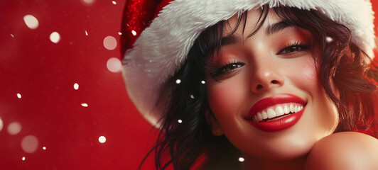 young woman with sparkler at winter outdoors