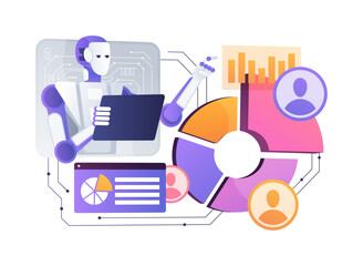 AI-Analyzed Competitor Analysis abstract concept vector illustration.