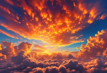 dynamic cloudscape featuring stunning gradients vibrant hues expansive open skies, atmosphere, blue, color, dawn, diffusion, dusk, expanse, horizon