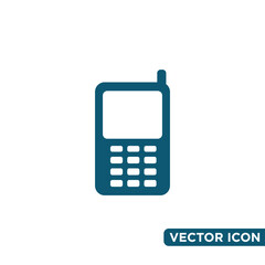 Simple Handphone Icon Design Template 