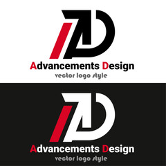 Letters AD Logo Design