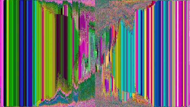 Glitching abstract colorful background animation