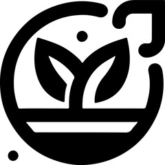 vector illustration design image icon logo symbol abstract modern plant floral ecosystem