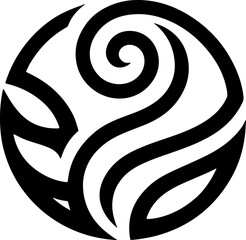 vector illustration design image icon logo symbol abstract modern plant floral ecosystem 