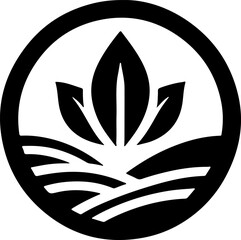 vector illustration design image icon logo symbol abstract modern plant floral ecosystem