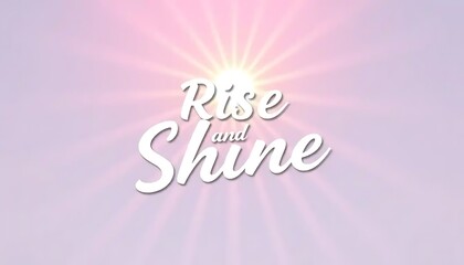 Rise and Shine Sun Rays Pastel Background