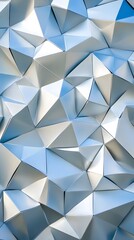 Obraz premium Geometric Abstract Pattern in White 