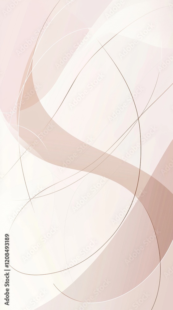 Poster smooth, flowing lines intertwine and overlap, creating a sense of dynamic movement and depth against