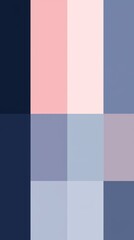 Soft pastel color palette showcasing a harmonious blend of pink, white, and blue tones, creating a calming and visually appealing aesthetic perfect for various design projects
