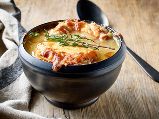 bowl of french onion soup