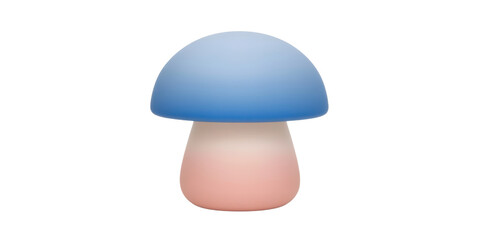 Pastel Blue and Pink Mushroom Shaped Night Light Lamp Cute Home Decor Kids Room