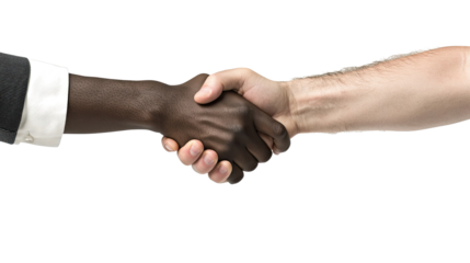 Handshake Between African and American Individuals Generative AI