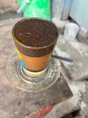A cup of Indonesian brewed coffee