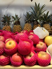 pile of apples at the market