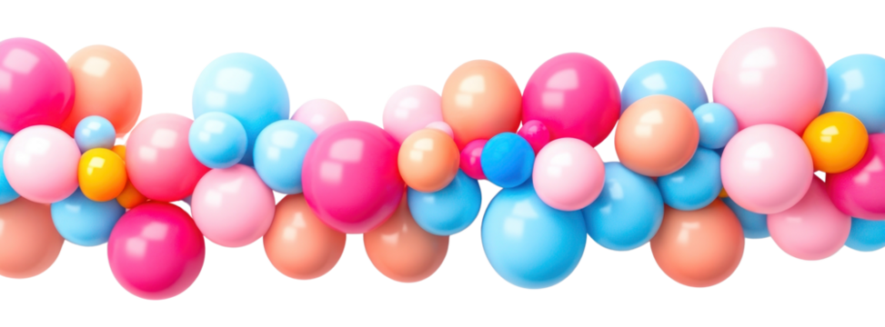 PNG Hanging color full balloon balloons colors white.