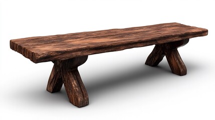 Rustic Wooden Bench: A Timeless Piece of Furniture