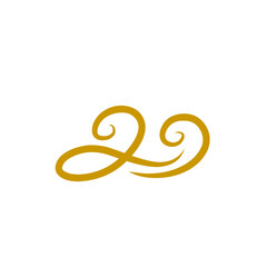 Obraz premium gold swirl illustration