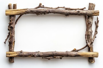 Wooden Branch Frame for Natural and Rustic Designs
