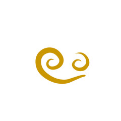 Obraz premium gold swirl illustration
