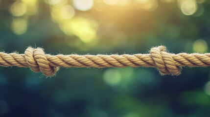 A modern blurred sideline with an empty rope, symbolizing isolation, potential, and waiting for action or direction, leaving space for new opportunities and interpretations of chaos

