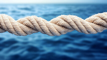 A modern blurred sideline with an empty rope, symbolizing isolation, potential, and waiting for action or direction, leaving space for new opportunities and interpretations of chaos

