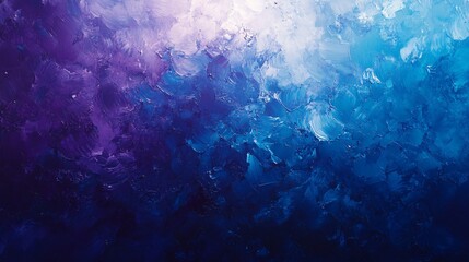 Obraz premium Abstract Blue Purple Impasto Oil Painting Texture