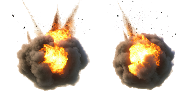 Burning Balls VFX Elements for Dynamic Action Sequences Generative AI