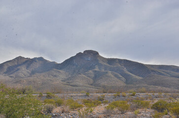 trailer of stone hill in Torrecillas municipality of Cuencamé, Durango, Mexico