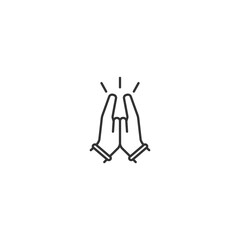 Minimalistic line art of high-five gesture symbolizing celebration and unity