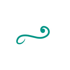 vintage swirl ornaments