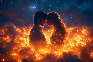 Obraz premium Infinity Twinflame Love 