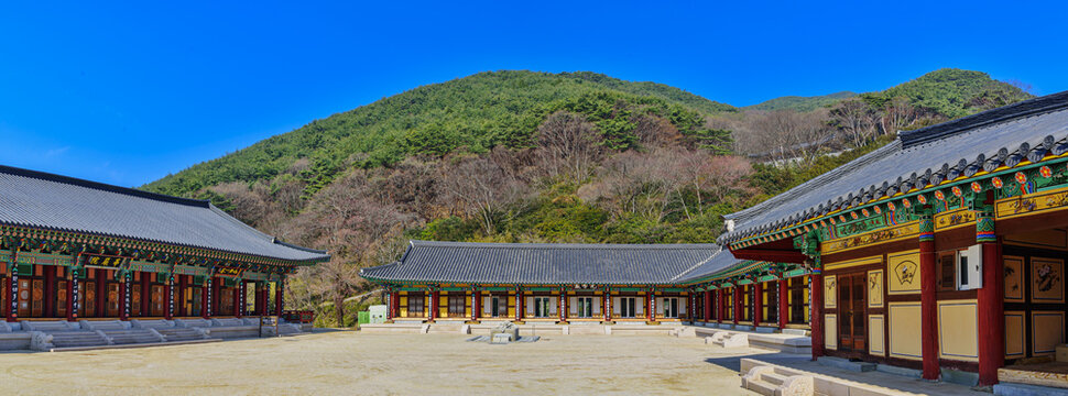 마당,기와집,템플스테이,지리산,화엄원,화엄사,구례군,전남